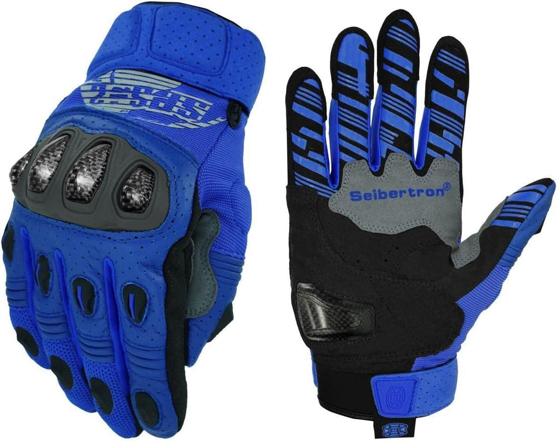 seibertron handschuhe Seibertron™ SPS-2 Carbon Fiber Touchscreen Motorcycle Gloves – Bean's Moto Booth