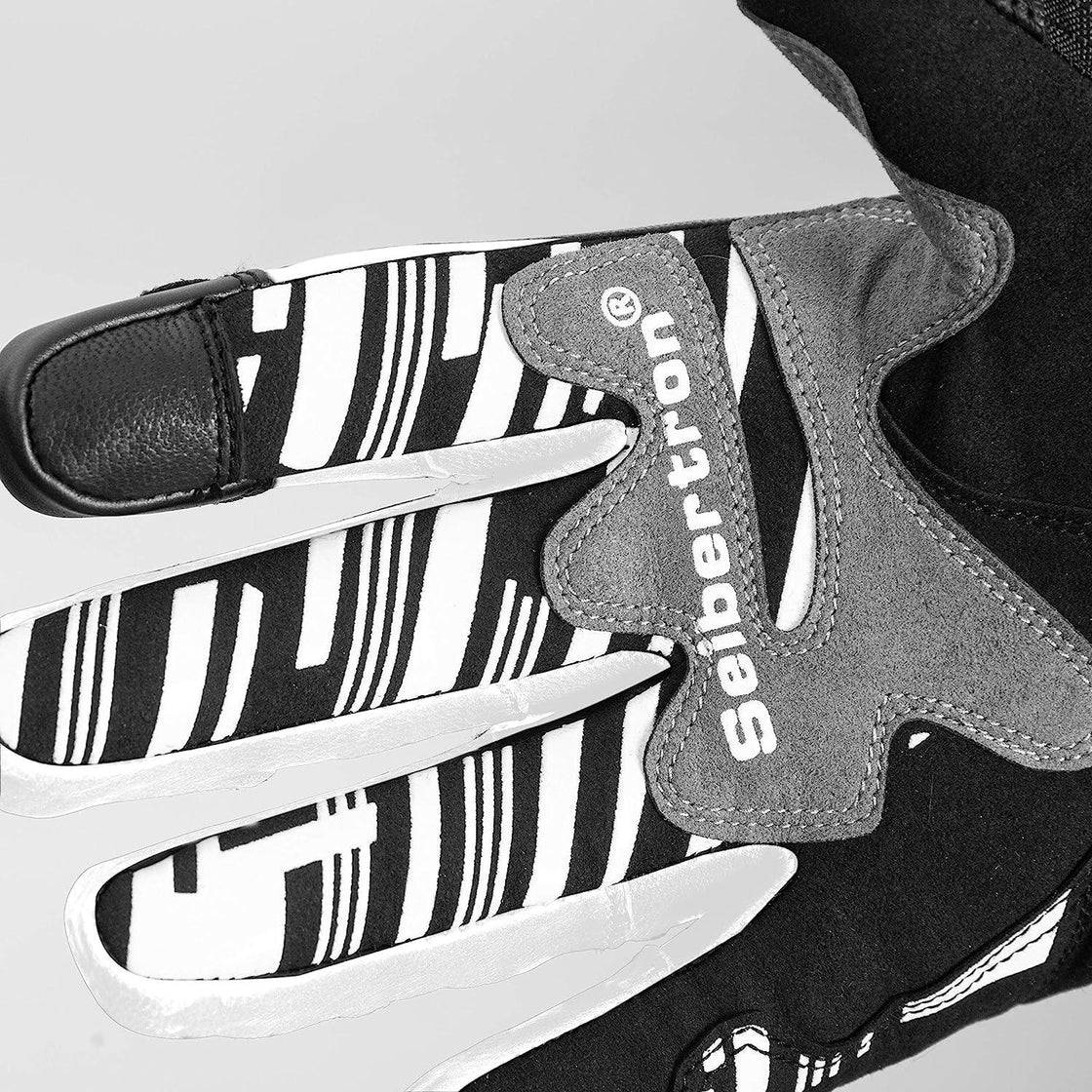 Seibertron™ SPW2 Carbon fiber Waterproof Touchscreen Leather Gloves - Bean's Moto Booth