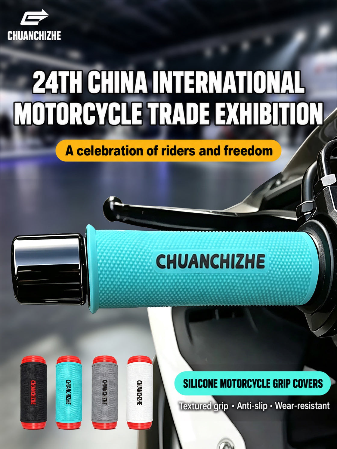CHUANCHIZHE silicone anti-slip grip covers - product view 1