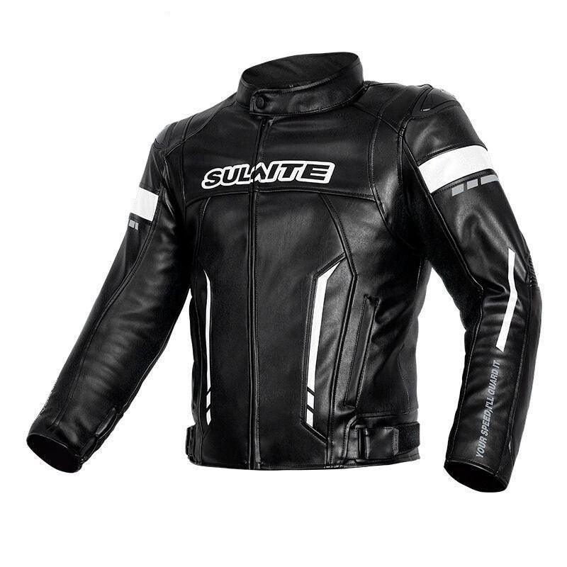 SULAITE™ Autumn/Winter Motorcycle PU Leather Jacket - Bean's Moto Booth