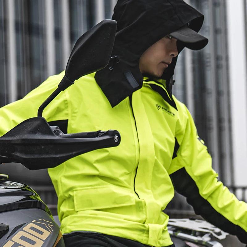 Split Patch Motorcycle Jacket SULAITE™ Split-Type Motorcycle Raincoat Suit – Bean's Moto Booth