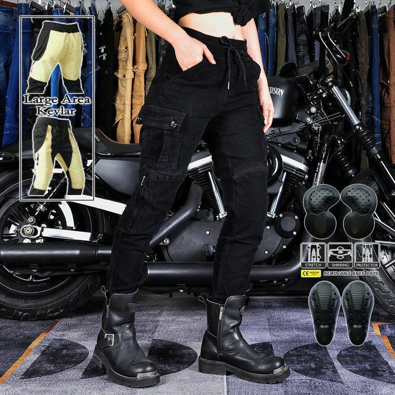 VOLERO™ Kevlar Cargo Style Motorcycle Pants for Women - Bean's Moto Booth