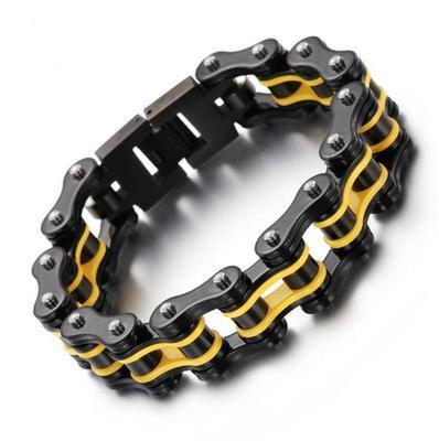 Diverse color motorcycle chain-style bracelet - Bean's Moto Booth