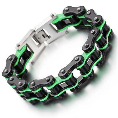 Diverse color motorcycle chain-style bracelet - Bean's Moto Booth