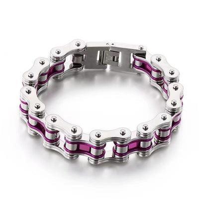 Diverse color motorcycle chain-style bracelet - Bean's Moto Booth