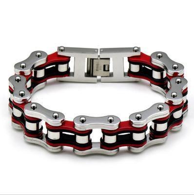 Diverse color motorcycle chain-style bracelet - Bean's Moto Booth