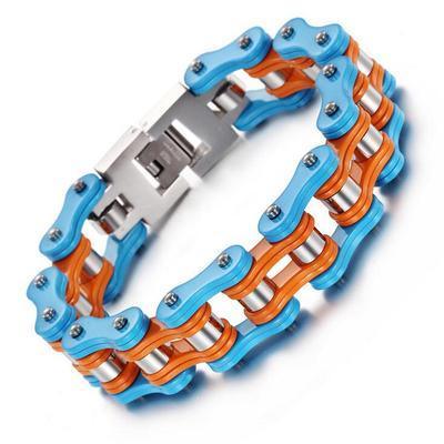Diverse color motorcycle chain-style bracelet - Bean's Moto Booth
