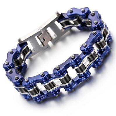 Diverse color motorcycle chain-style bracelet - Bean's Moto Booth