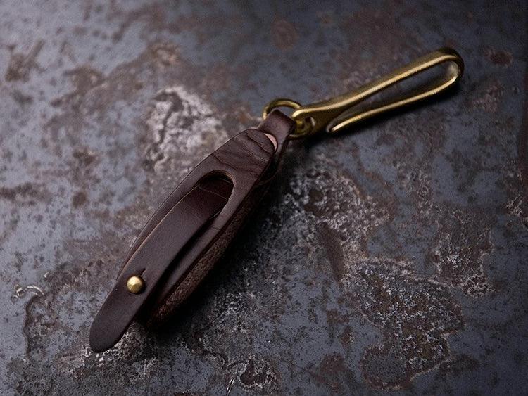 HORWEEN™ Vintage Glove Leather Clip - Bean's Moto Booth